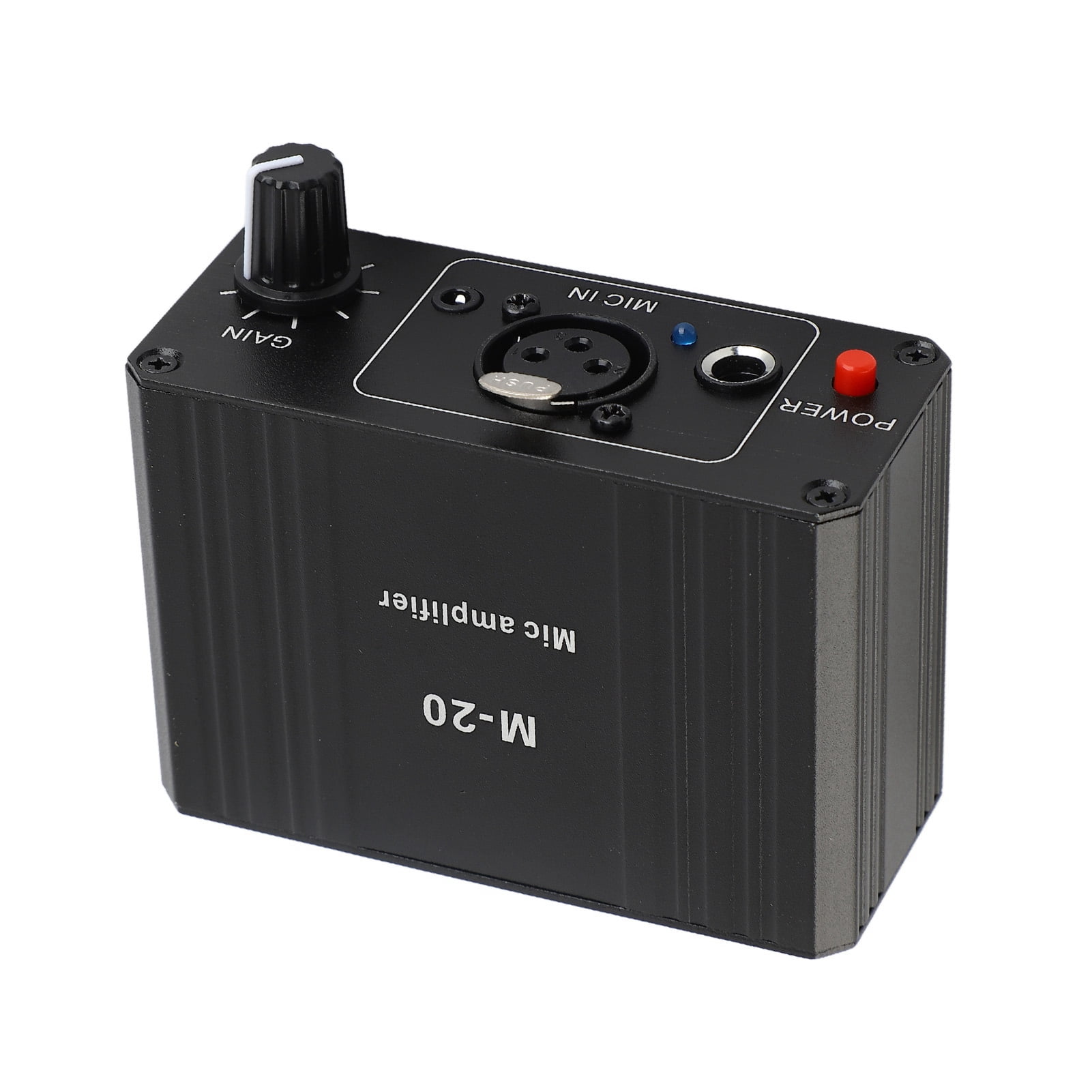 Microphone Preamplifier Microphone Preamp, High Gain 48V Power Microphone for Dynamic Microphone