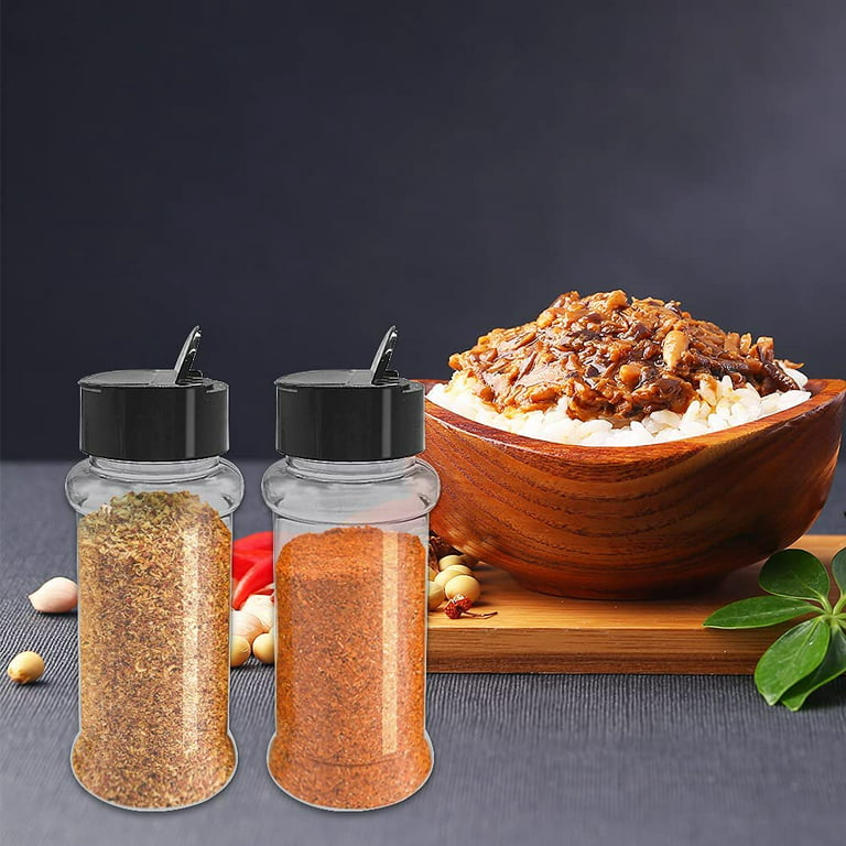 16 Pack 3.5 oz Plastic Spice Jars,Empty Seasoning Bottles Containers with  Shaker Lids for Storing Spice,Salt,Herbs,Powder 