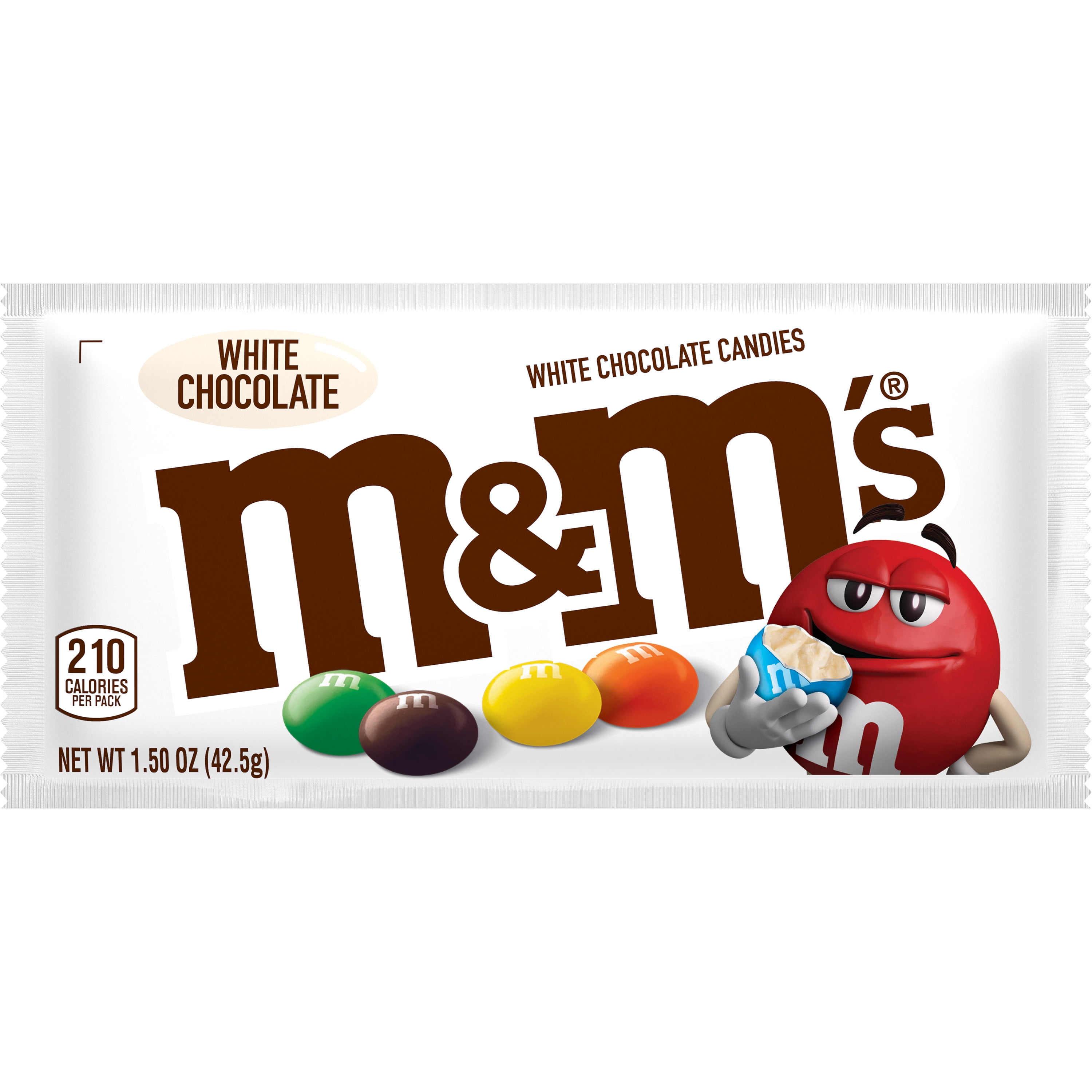 M&M's White Chocolate Candy, Full Size 1.41 oz Bag