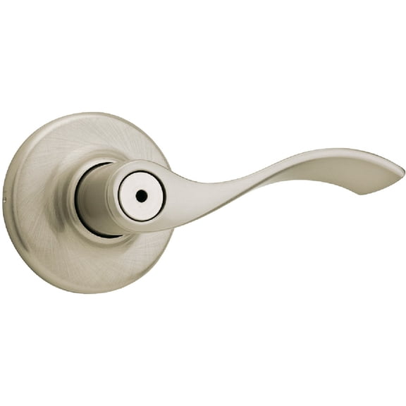 Kwikset 93001-882 Balboa Privacy Lever, Satin Nickel