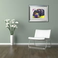 thumbnail image 4 of Trademark Fine Art "Savvy Labrador" Canvas Art by Dean Russo White Matte, Silver Frame, 4 of 5