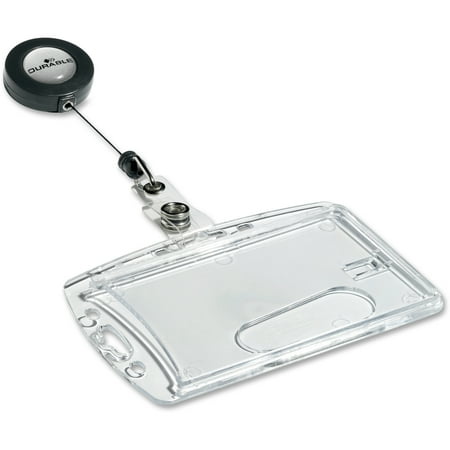 Security Pass Holder - Acrylic Security Pass Holder with Badge Reel