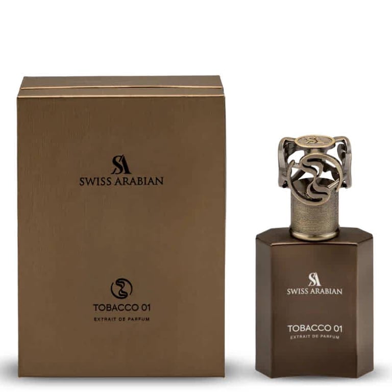 香水(男性用) Swiss Arabian Tobacco 01 Swiss Arabian, Tobacco 01, Extrait de Parfum Spray, 1.7 oz