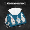 thumbnail image 6 of Lsque Nurse Doctor Gnomes Printed Long Tissue Box Cover Holder, Facial Paper Organizer Dispenser,Triangle with Bottom Belt, PVC Leather Decorative Organizer, 6 of 9
