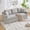 Grey, variant on YWEN Traditional Couch,84" Textured 3 Seater Couch with 3 Removable Cushions and 2 Pillows,Chenille Standard Couch with Wide Armrests and Backrest,Upholstered Floor Sofa for Living Room