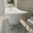thumbnail image 5 of Dreamline Btac6228ffxxf Atlantic 61" Free Standing Acrylic Soaking Tub - White, 5 of 7