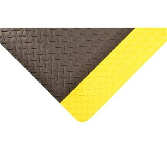 Notrax Antifatigue Mat,Black,YllwBrdr,3ft.x5ft. 979S0035YB