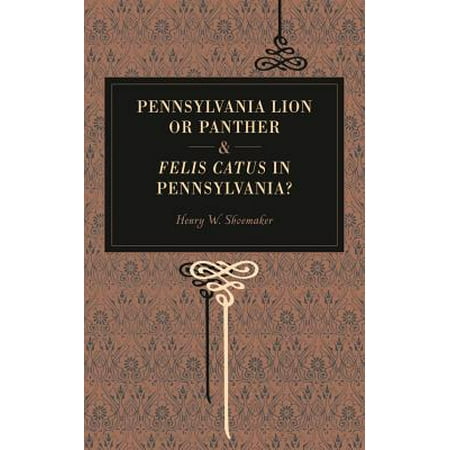 Pennsylvania Lion Or Panther Amp Felis Catus In Pennsylvania
