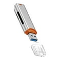 thumbnail image 2 of BELOVING USB 3.0 Card Reader Alloy Professional Multifunctional Dual Card Slot Design Silver, 2 of 9