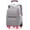 A-grey- Six Wheels, variant on Solid Color Rolling Backpack Bag Daypack Pack Bookpack Schoolbag with Wheels Schoolbag Trolley Daypack For All Age Man Woman