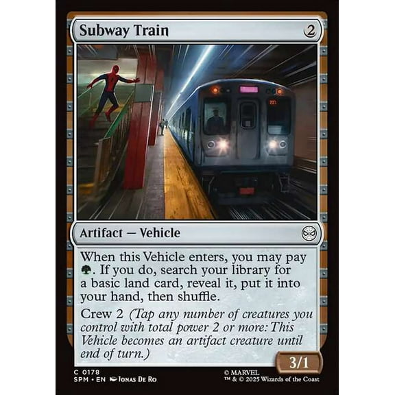 MtG Marvel's Spider-Man Common Subway Train #178