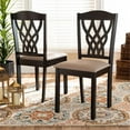 thumbnail image 7 of Bowery Hill Upholstered and Brown Finished Wood 2-Piece Dining Chair Set, 7 of 7