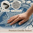 thumbnail image 6 of ODIKA Seashell Bathroom Coral Reef Wave Border Starfish Ocean Nautical Playful Non-Slip Flatwoven for Living Room, Under Sectional, Family, 6 of 7