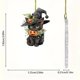 thumbnail image 3 of Percha de acrílico para coche con diseño de gatos de Halloween | Adorno plano | Abalorio ligero y duradero para mochila | Accesorio festivo versátil para el espejo retrovisor del coche, decoración, 3 of 6
