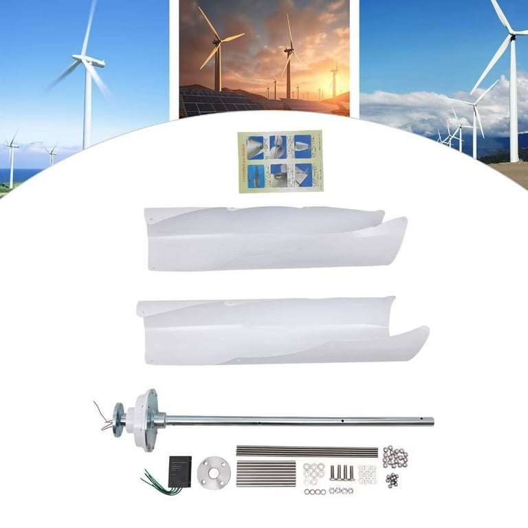 Oukaning Axis Vertical Helix Maglev Wind Turbine Generator Kits 400W 12V  PWM Controller