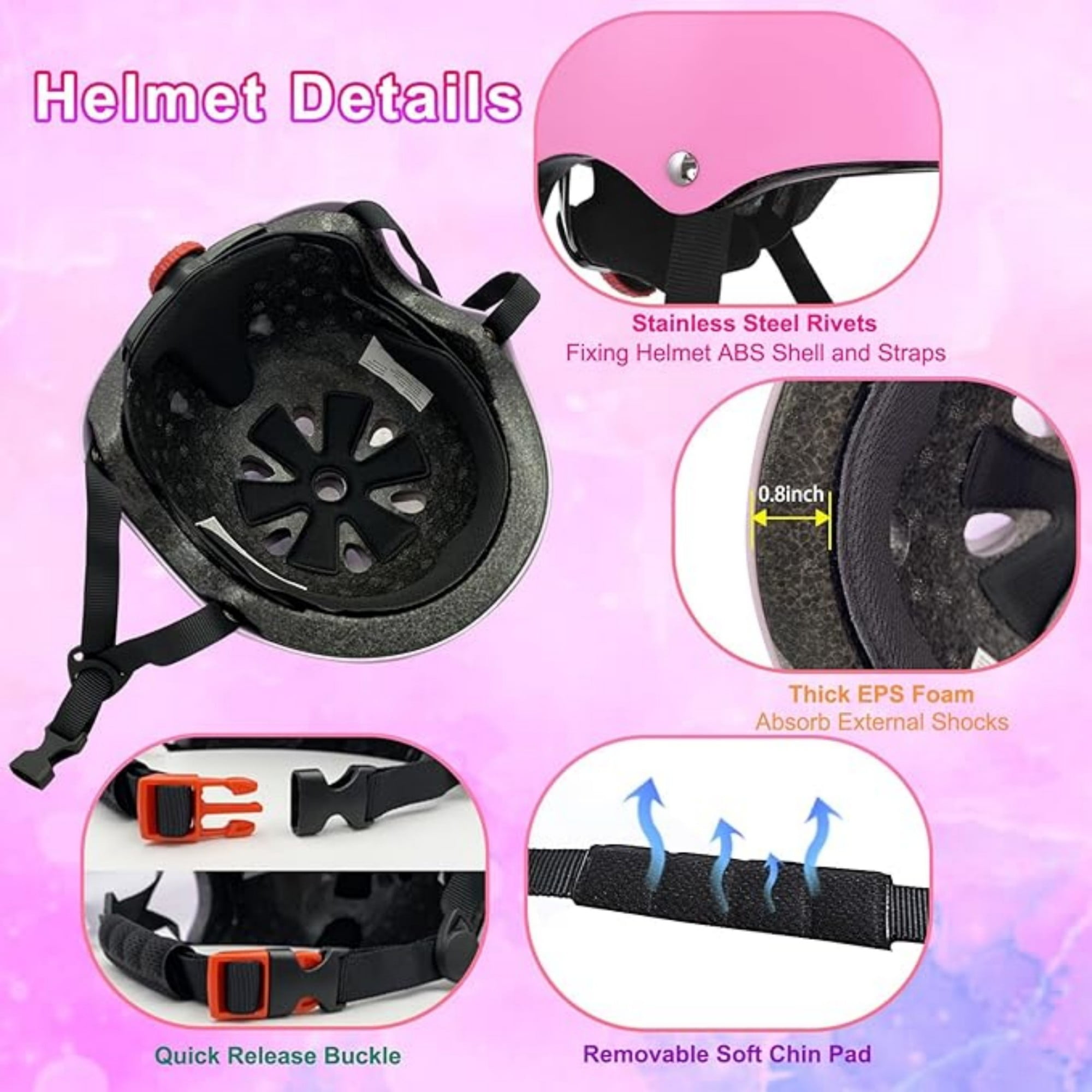 Youth Kids Bike Helmet for Boys Girls Teens & Children Ages 3-16