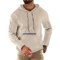thumbnail image 3 of ZHOUCHANKIDS 2024 Mens Athletic Zipper Hoodie with Adjustable Drawstring for Sports and Casual Wear Comfort Khaki XS, 3 of 8