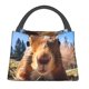 thumbnail image 1 of Fotbe Close-Up Curious Squirrel Bolsa Térmica Portátil con Estampado, Bolsa de Entrega de Alimentos Aislada, Bolsa Reutilizable de Gran Capacidad para Comidas y Supermercado, 1 of 6