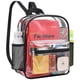 thumbnail image 1 of Mochila transparente MAY TREE Bolsa de estadio transparente de PVC negro, 1 of 6