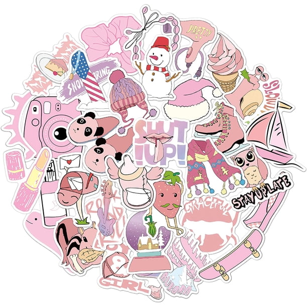 Stickers 35 PCS Cute Stickers for Laptop, Car, Pad, Skateboard, Phone ...
