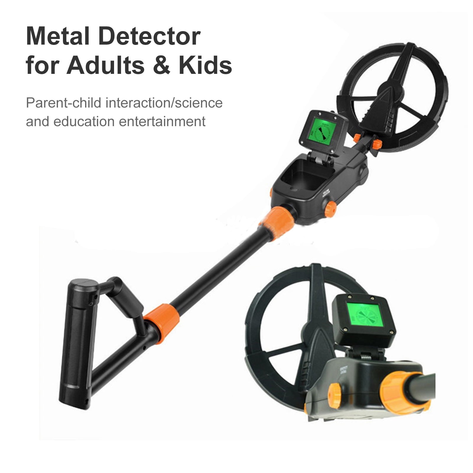 Sorven Treasure Hunting Tool Metal Detector for Kids High Sensitivity Metal Detector Adjustable with LCD Screen Unearthing Treasure Finder with Sound Alarm Treasure Hunting Tool