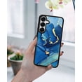 thumbnail image 5 of WIRESTER Shockproof Soft Rubber Cover Case for Samsung Galaxy S25 6.2" 2025, Marble Gold And Blue, 5 of 5