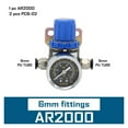 thumbnail image 1 of AR2000 1/4''Pneumatic Mini Air Pressure Relief Control, Compressor Regulator Treatment Units Valve Gauge Fitting ,Widely Used, 1 of 7