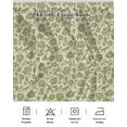 thumbnail image 5 of Green Floral Wrap Around Bed Skirts for Queen Bed 16" Drop, Bed Skirt with Adjustable Elastic Belt Dust Ruffle Bed Valance for Bedroom Hotel Luxury Vintage Rustic Botanical Spring Bed Frame Cover, 5 of 7
