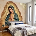 thumbnail image 2 of Wallpaper Our Lady Gualalupe Peel and Stick Wall Murals 100"H x 144"W Removable PVC Wall Paper Self-Adhesive Wall Paintings Art Decor for Bedroom Living Room, 2 of 7