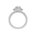 thumbnail image 2 of 0.70 Ct Round Cut Natural Diamond Luxurious Halo Proposal Ring for Women Solid 14K White Gold Size 4, 2 of 8