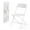 White, variant on JINSEED 10 Pack Plastic Folding Chair, Lightweight Portable Party Banquet Event Chairs for Outdoors, White