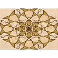 thumbnail image 1 of Ahgly Company Indoor Rectangle Patterned Khaki Gold Area Rugs, 2' x 5', 1 of 6