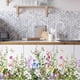 thumbnail image 2 of Billuyoard 2 piezas de pegatinas de pared de plantas y flores, arte de sala de estar, calcomanía impermeable Interior de PVC, papel tapiz decorativo 3D, Decoración del hogar Billuyoard HA074866-01, 2 of 6