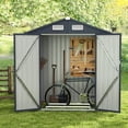 thumbnail image 4 of Costway 6.3' x 3.5' Outdoor Storage Shed with Base Floor 4 Vents Waterproof & Windproof, 4 of 10