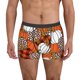 thumbnail image 1 of Balery Various Pumpkins Leopard Orange White Calzoncillos bóxer para hombre, ropa interior de algodón suave y transpirable con cinturilla de nailon-Small, 1 of 5
