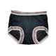thumbnail image 1 of Gibobby Pantaletas de encaje cintura alta Calzoncillos de malla transparente para mujer Bragas de seda de hielo de alta comodidad de primavera(Negro,XL), 1 of 3