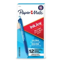 Paper Mate InkJoy 300RT Retractable Ballpoint Pens, Medium Point (1.0mm), Blue, 12 Count
