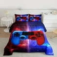 thumbnail image 2 of Homewish Gamer Gaming Bedding Comforter Set,Gamepad Twin Comforter Sets,Red Blue Ombre Bedding Set For Boys Teens,Microfiber Bedroom Decor Reversible,2 Pieces, 2 of 8