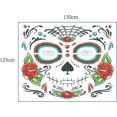 thumbnail image 4 of Day Of The Dead Face Tattoo Stickers Personality Masquerade Funny Makeup Stickers, 4 of 4