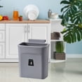 thumbnail image 4 of Contenedor de basura para colgar en la pared, con tapa hermética, inodoro y reciclable. Gris, 4 of 8