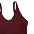 thumbnail image 6 of JGGSPWM Women Fashion Solid Color Plus Size Swim Dress High Stretch One Piece Swimsuit Tummy Control Bathing Suits Red XXL, 6 of 8