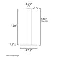thumbnail image 3 of ET2 Lighting E21371-BK Hover 47.5"L LED Pendant Light 20W 3000K Black Hanging, 3 of 5