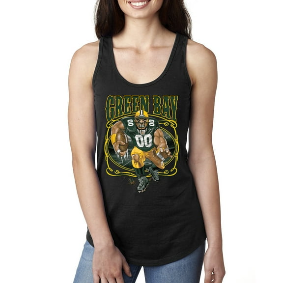Wild Bobby, Green Bay Fan | GB Fantasy Football ,Sports, Ladies Racerback Tank Top, Black, Small