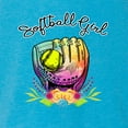thumbnail image 3 of Wild Bobby, Colorful Softball Girl, Sports, Women Tri-Blend Racerback Tank Top, Vintage Turquoise, X-Large, 3 of 5