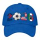 thumbnail image 2 of CaiYueKe 2026 Soccer Football Cap Adjustable Washed Cotton Low Profile Unstructured Baseball Hat for Men Women Supporters Fans Outdoor Sun Protection Casual Wear Game Day Tailgate Party, 2 of 6