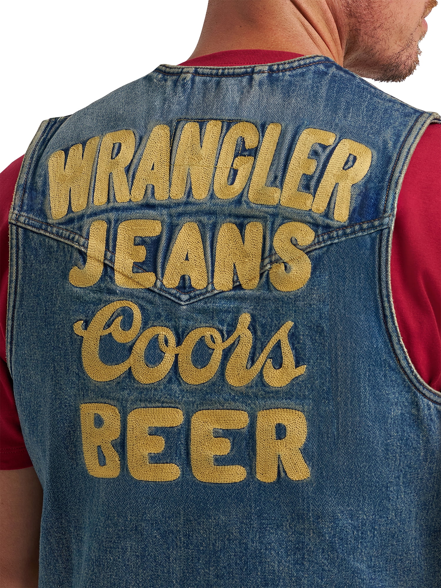 Wrangler® x Coors® Denim Vest, Sizes S-2XL