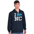 thumbnail image 5 of North Carolina Good Luck Pig Cute Zip Up Hoodie Men's Women's Brisco Brands L, 5 of 6