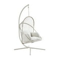 thumbnail image 1 of SONGMICS HOME Collection Sencillo - Chaise d'extérieur en acier, couleur os, 1 of 1