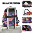 thumbnail image 3 of FORMRS Mini Backpack Purse for Women Quilted Travel Daypack Casual Shoulder Bag, Beautiful Floral Pattern, 3 of 7