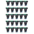 thumbnail image 1 of Interruptores De Botón De Bloqueo Automático, Resistencia Al Impacto Retardante De Llama, Interruptor De Botón Cuadrado De 24V Con Reinicio Automático Para Caja De ANGGREK Verde, 1 of 8